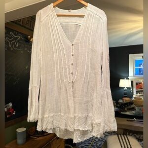 FREE PEOPLE Greta Gauze Top